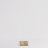 Clothing rail Como white - wooden base - W 120, 3 heights