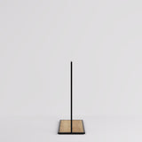 Clothing rail Como black - wooden base - W 120, 3 heights