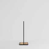 Clothing rail Como black - wooden base - W 60, 3 heights