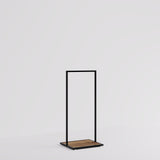 Clothing rail Como black - wooden base - W 60, 3 heights