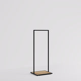 Clothing rail Como black - wooden base - W 60, 3 heights