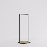 Clothing rail Como black - wooden base - W 60, 3 heights