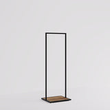 Clothing rail Como black - wooden base - W 60, 3 heights