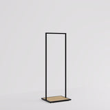 Clothing rail Como black - wooden base - W 60, 3 heights