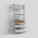 Shelf Board Ceres, angled 30 degrees, incl. white brackets