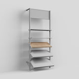 Shelf Board Ceres, angled 30 degrees, incl. white brackets