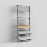 Shelf Board Ceres, angled 30 degrees, incl. white brackets