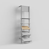 Shelf Board Ceres, angled 30 degrees, incl. white brackets