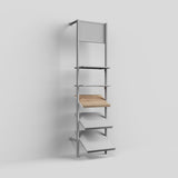 Shelf Board Ceres, angled 30 degrees, incl. white brackets