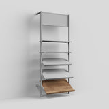 Shelf Board Ceres, angled 30 degrees, incl. white brackets