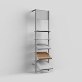 Shelf Board Ceres, angled 30 degrees, incl. white brackets