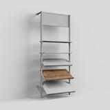 Shelf Board Ceres, angled 30 degrees, incl. white brackets