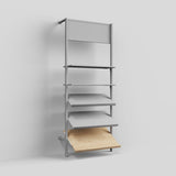Shelf Board Ceres, angled 30 degrees, incl. white brackets