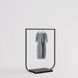 Clothing Rail Jade black, W 120, 4 heights