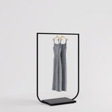 Clothing Rail Jade black, W 120, 4 heights