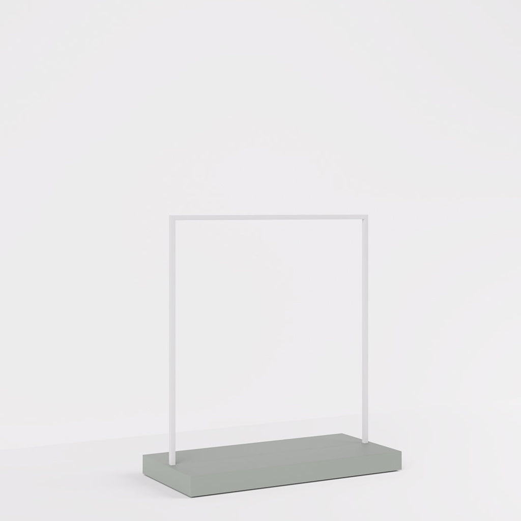 Clothing Rail Kansas, white/unicolor, W 125, 3 heights