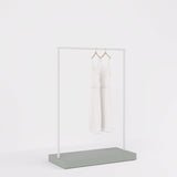 Clothing Rail Kansas, white/unicolor, W 125, 3 heights