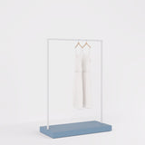 Clothing Rail Kansas, white/unicolor, W 125, 3 heights
