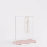 Clothing Rail Kansas, white/unicolor, W 125, 3 heights