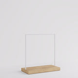 Clothing Rail Kansas, white/wood finish, W 125, 3 heights