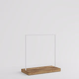 Clothing Rail Kansas, white/wood finish, W 125, 3 heights