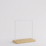 Clothing Rail Kansas, white/wood finish, W 125, 3 heights