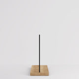 Clothing Rail Kansas, black/wood finish, W 125, 3 heights