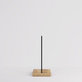 Clothing Rail Kansas, black/wood finish, W 65, 3 heights