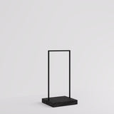 Clothing Rail Kansas, black/marble look, W 65, 3 heights