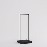 Clothing Rail Kansas, black/marble look, W 65, 3 heights