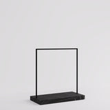 Clothing Rail Kansas, black/marble look, W 125, 3 heights