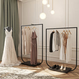 Clothing Rail Jade black, W 120, 4 heights