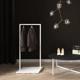 Clothing Rail Como white, W 60, 3 heights