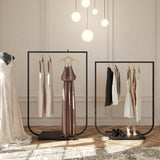 Clothing Rail Jade black, W 120, 4 heights