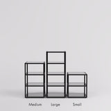Display Table Fargo, glass shelves