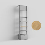 Shelf Board Ceres, 25 mm, incl. white brackets