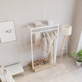 Clothing Rail Ontario, W103, White, With Pedestal
