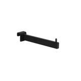 Front arm, rectangular tube adapter, length 200/300/400 mm, black structure