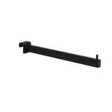 Front arm, rectangular tube adapter, length 200/300/400 mm, black structure