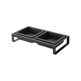 Pet Food Bowl - Steel + Ceramic