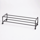 Two-Tier Rolling Shoe Rack (" H)  - Steel
