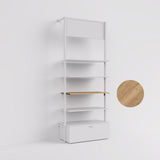 Shelf Board Ceres 19 mm, incl. black brackets