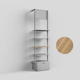 Shelf Board Ceres 19 mm, incl. white brackets