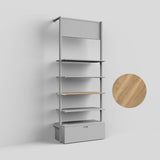Shelf Board Ceres 19 mm, incl. white brackets