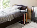 C Side Table (22" H)  - Steel + Wood