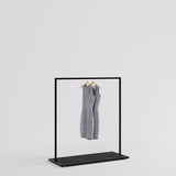 Clothing rail Como - marble look - W 120, 3 heights