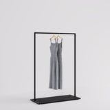 Clothing rail Como - marble look - W 120, 3 heights