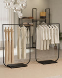 Clothing Rail Jade black, W 120, 4 heights