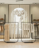 Clothing Rail Jade black, W 120, 4 heights