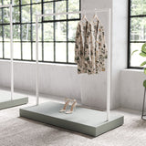 Clothing Rail Kansas, white/unicolor, W 125, 3 heights